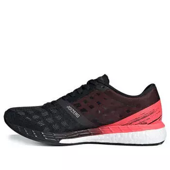 Кроссовки adizero boston 9 'black signal pink' Adidas, черный