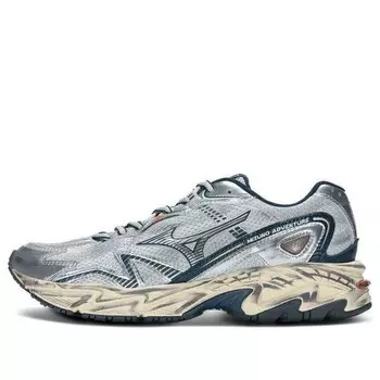 Кроссовки adventure 'silver navy' Mizuno, серебряный