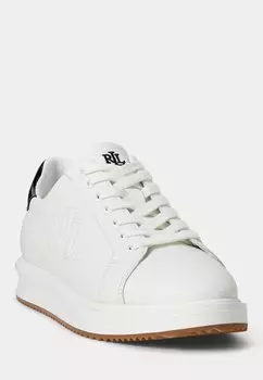 Кроссовки AINSLEY SMOOTH & CRINKLE LEATHER SNEAKER Lauren Ralph Lauren, белый