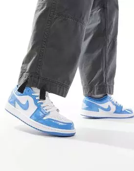 Кроссовки Air 1 Low se белого и синего цвета Jordan