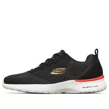 Кроссовки air dynamight black Skechers, черный
