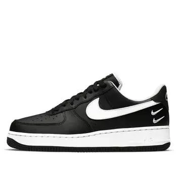 Кроссовки air force 1 '07 lv8 'double swoosh - black white' Nike, черный