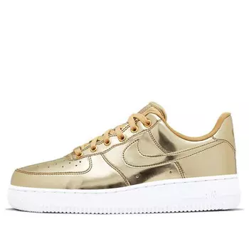 Кроссовки air force 1 sp 'liquid metal - gold' Nike, золотой