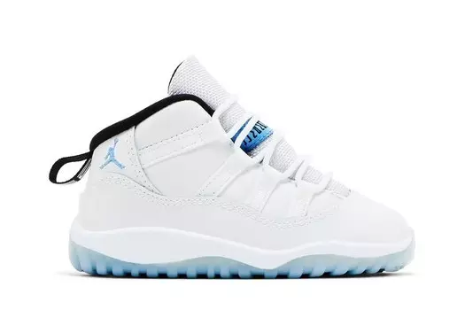 Кроссовки Air Jordan 11 Retro TD Legend Blue / Columbia2024, белый