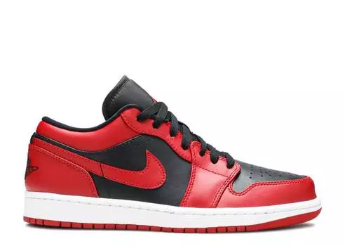 Кроссовки AIR JORDAN 1 LOW 'REVERSE BRED', черный