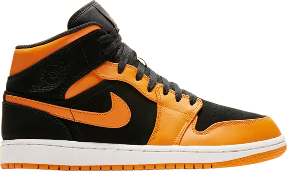 Кроссовки Air Jordan 1 Mid Orange Peel, оранжевый