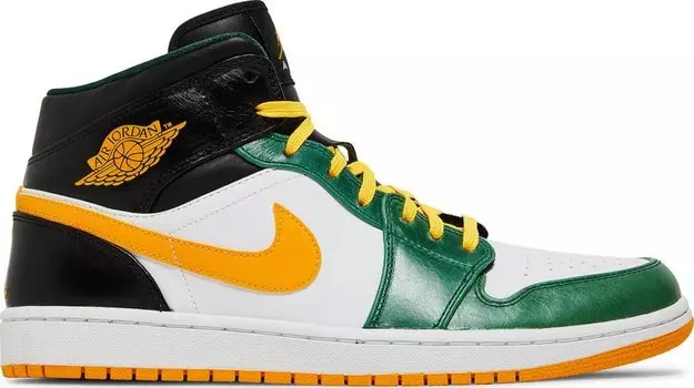 Кроссовки Air Jordan 1 Mid Sonics, зеленый