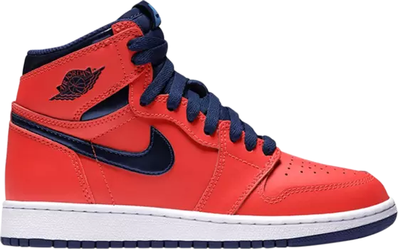 Кроссовки Air Jordan 1 Retro BG Letterman, оранжевый