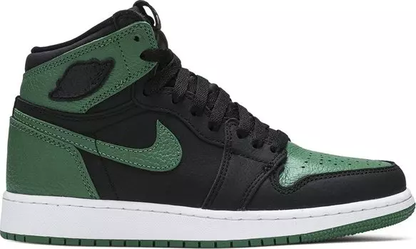 Кроссовки Air Jordan 1 Retro High OG GS Pine Green 2.0, зеленый