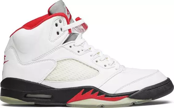 Кроссовки Air Jordan 5 Retro Fire Red 2000, белый