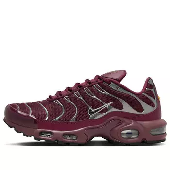 Кроссовки air max plus se 'night maroon metallic silver' Nike, бордовый