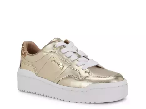 Кроссовки Aleno Platform Nine West, Gold Metallic
