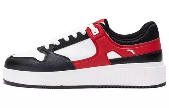 Кроссовки ANTA Skateboarding Shoes Men Low-top Black/Red, черный/красный