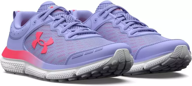 Кроссовки Assert 10 Under Armour, цвет Purple Ice/Halo Gray/Pink Shock