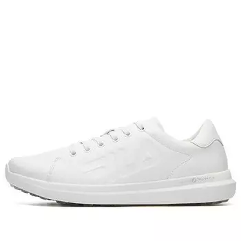 Кроссовки athletics low top 'white leather' Fila, белый