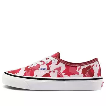 Кроссовки authentic 44 dx red camouflage Vans, красный