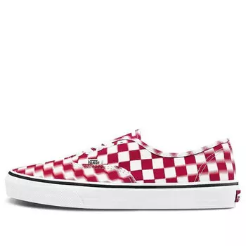 Кроссовки authentic 'blur check - white red' Vans, красный