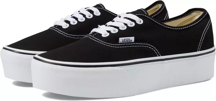 Кроссовки Authentic Stackform Vans, цвет Canvas Black/True White