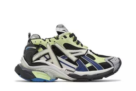 Кроссовки Balenciaga Runner Sneaker 'Grey Blue Green', серый