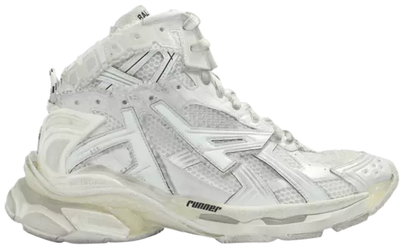 Кроссовки Balenciaga Runner Sneaker High 'White', белый