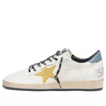 Кроссовки Ball Star из кожи и замши Golden Goose, белый
