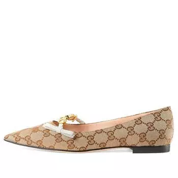 Кроссовки ballet flat 'beige' Gucci, бежевый
