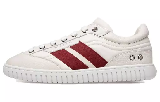 Кроссовки BALLY Player Striped Sneakers, белый