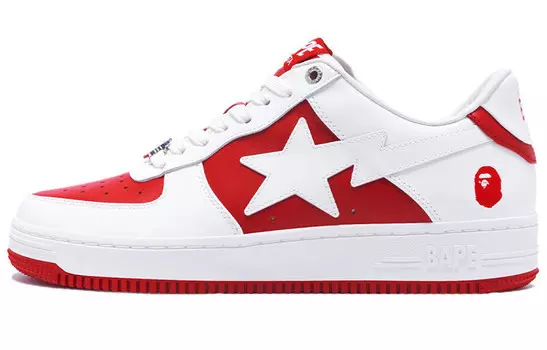 Кроссовки BAPE A BATHING APE Bape Sta Low #6 Red, серый