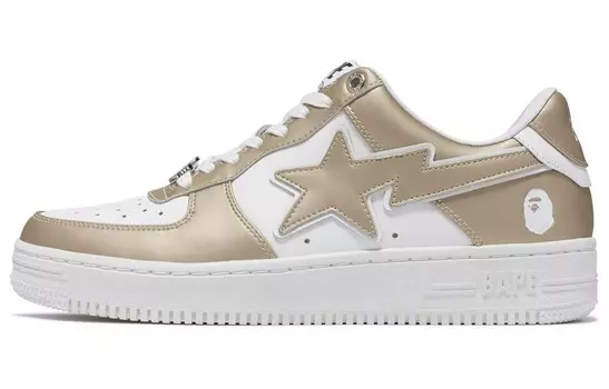 Кроссовки BAPE A BATHING APE Bape Sta #4 Silver, золотой