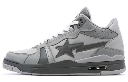 Кроссовки BAPE A BATHING APE Clutch Sta Grey, серый
