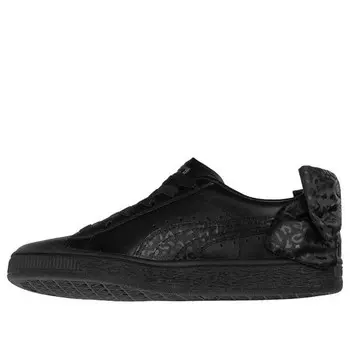 Кроссовки basket 'bow - black leopard' Puma, черный