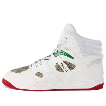 Кроссовки basket high 'white demetra red' Gucci, белый