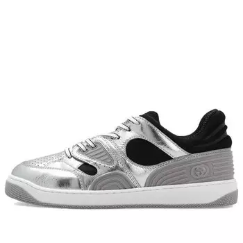 Кроссовки basket 'silver black' Gucci, черный