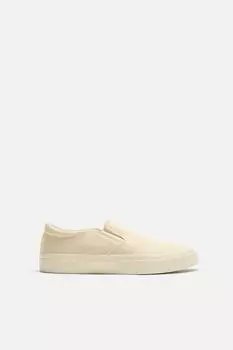 Кроссовки без шнуровки ZARA, экрю