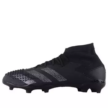 Кроссовки black predator mutator 20.1 fg 'black silver metallic' Adidas, черный