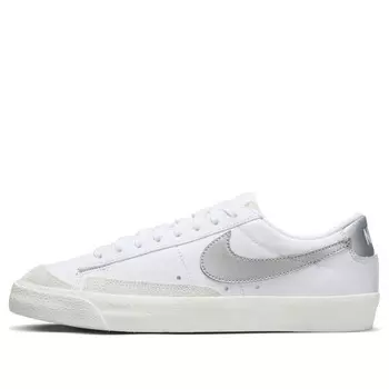 Кроссовки blazer low '77 'white metallic silver' Nike, белый
