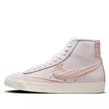 Кроссовки blazer mid '77 'barbie pink plaid' Nike, белый