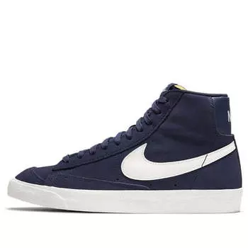 Кроссовки blazer mid '77 'navy suede' Nike, синий