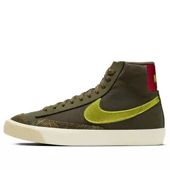 Кроссовки blazer mid '77 'olive snakeskin' Nike, зеленый