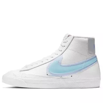 Кроссовки blazer mid '77 'white glacier blue' Nike, синий