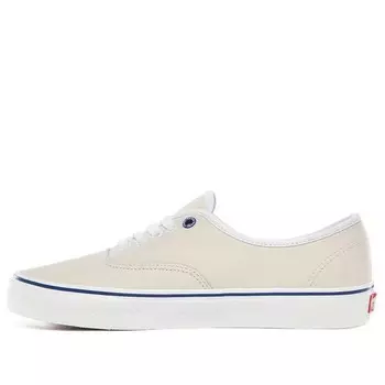Кроссовки butter leather authentic beige/white Vans, белый