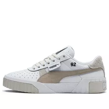 Кроссовки cali leather suede x sg 'silver gray' Puma, белый