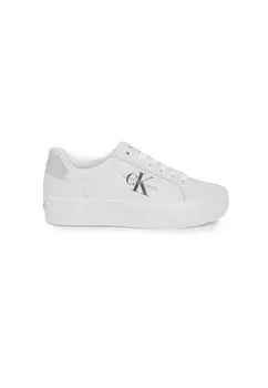 Кроссовки Calvin Klein кожаные, серебряный/белый