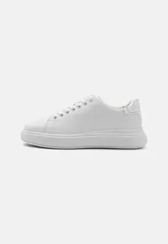 Кроссовки Calvin Klein RAISED CUPSOLE LACE UP, цвет white/silver