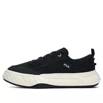 Кроссовки canvas low nonslip durable shoes 'black white' Fila, черный