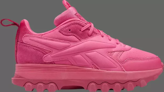 Кроссовки cardi b x classic leather v2 big kid 'pink fusion' Reebok, розовый