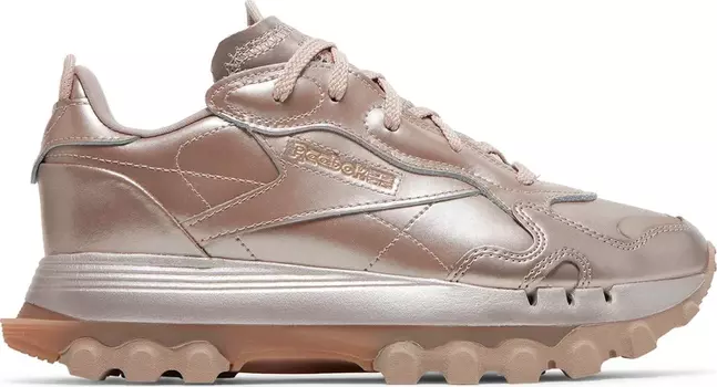 Кроссовки cardi b x wmns classic leather 'rose gold champagne' Reebok, золото