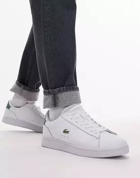 Кроссовки Carnaby в белом/зеленом цвете Lacoste