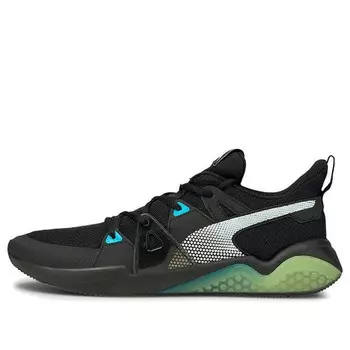 Кроссовки cell fraction fade running shoes black/green/white Puma, черный