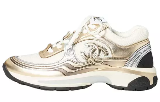 Кроссовки Chanel CC Runner, золотой